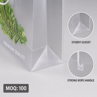 Sac de rangement transparent laminé léger en PVC pour légumes, fabriqué en usine OEM