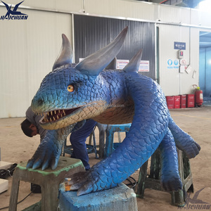 ジュラシックパークのための現実的なロボット3Dテーマのアニマトロニック像ショッピングモールのためのドラゴンモデル公共プレイハウスアドベンチャーパーク - Product Image 3