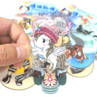 Autocollants de transfert UV DTF 3D personnalisés, motifs animaux mignons, étiquettes en cristal, imperméables, à appliquer par frottement pour coques de téléphone DIY