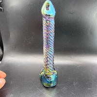 Godes en verre cristal coloré masturbateur féminin grand pénis érotique Anal godemichet Anal jouets sexuels pour homme femme Gay