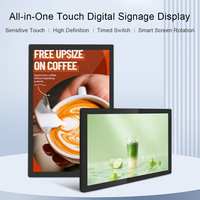 Vente flash : Écran interactif pour hall d'hôtel 32 pouces Full HD 1080P, mural, WiFi, écran tactile Android, signalisation numérique OEM ODM