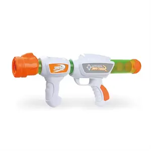 Banatoys pistola de energia bomba de ar blaster atirador brinquedo arma de brinquedo plástico para crianças com 3 copos de tiro 12 bola de espuma eva