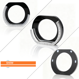 1 Par de Luces Decorativas para Auto en Forma de L 5D, Luces Modificadas con APP, Cubierta Decorativa 5D, Faros Delanteros <span class=keywords><strong>LED</strong></span> de Proyección - Product Image 5
