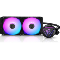 MSI MAG CORELIQUID 240R V2 CPU LIQUID COOLERS 240mm ARGB Glare Fan EDITION Avec Crystal Cold Head Prend en charge les processeurs Intel et AMD