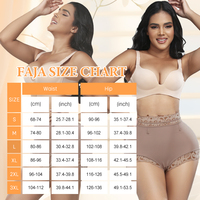 Compression ferme Colombianas Faja Fajase 3d moulé Hip Butt Lifter Body Sculpting Shaper Panty court avec 4 os en acier