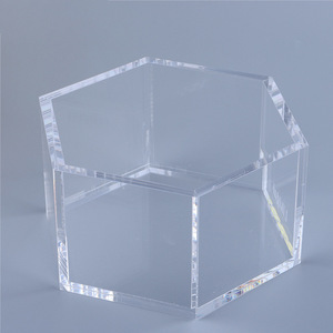 Hộp <span class=keywords><strong>Acrylic</strong></span> hình lục giác tùy chỉnh rõ ràng hoặc màu Hexagon <span class=keywords><strong>Acrylic</strong></span> plexiglas hiển thị hộp perspex hiển thị trường hợp lucite lưu trữ hộp - Product Image 6
