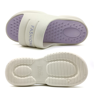 2025 personnalisé femmes été EVA pour pantoufles nouveau imperméable <span class=keywords><strong>antidérapant</strong></span> fond épais bout ouvert en peluche semelle intérieure doux personnes <span class=keywords><strong>âgée</strong></span>s usage domestique - Product Image 2