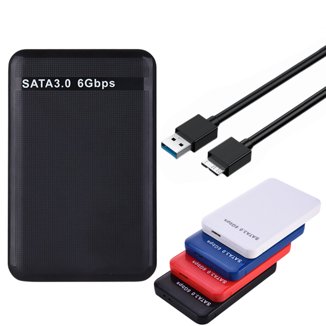 Portable Tool Free HDD Box 2.5 Inch External Hard Drive Enclosure USB 3.0 to SATA 3.0 6Gbps 2.5" Laptop HDD SSD Case UASP