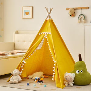 Tentes pour enfants en gros, peintes à la main, DIY, pour dessin et gribouillage, maison de jeu intérieure, activités parent-enfant en extérieur, mini-tente triangulaire - Product Image 4