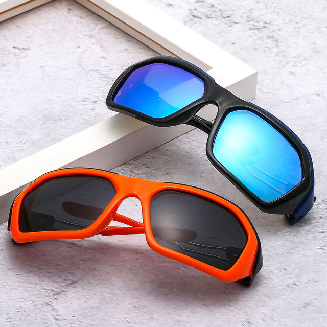 2024 New Customizable New Pattern Triangle Frame Outdoor Casual Fashion Sunglasses Lightweight Marine Unisex UV400 Model KR-27