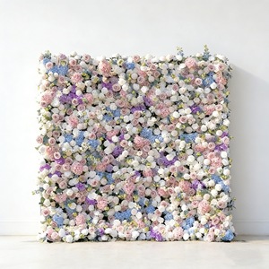 Panel <span class=keywords><strong>de</strong></span> Pared <span class=keywords><strong>de</strong></span> Flores Artificiales <span class=keywords><strong>de</strong></span> Múltiples Estilos con <span class=keywords><strong>Rosas</strong></span>, Peonías y Flores <span class=keywords><strong>de</strong></span> Gypsophila para Bodas y Fiestas, Fondo Floral Personalizado D - Product Image 2