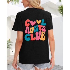 Cool Aunts Club - Camiseta gráfica para mujer, camiseta informal de manga corta, top de punto transpirable - Product Image 3
