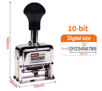 NOUVEAU-YC Machine de datation avec timbre numérique à date à 6 chiffres Machine à numéroter automatique