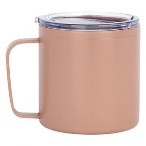 Cross-Border 304 Stainless Steel Coffee <b>Mug</b> with Push Piece Handle Modern Design Multi-Use Office Cup Color Custom Wholesale - Product Image 5