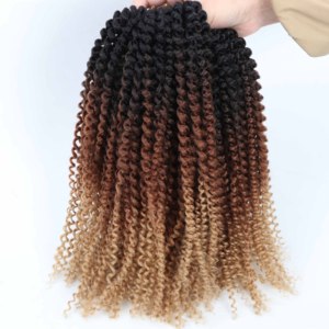Extension per capelli all'ingrosso in fibra proteica per trecce ondulate Goddess Locs, Queen Faux Locs, con doppia trama a macchina, <span class=keywords><strong>ricci</strong></span> - Product Image 2