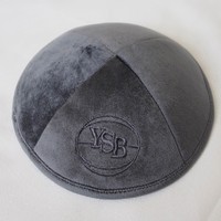 Kippa juive en velours italien de haute qualité, brodée, fabriquée sur mesure, chapeau religieux de luxe pour cérémonie de mariage, vente en gros