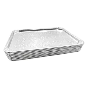 Disposable Oval Barbeque Aluminum Foil Turkey Tray Food Grade Large Roasting Foil Food Container