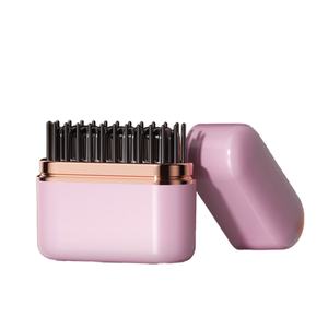 Peigne lisseur sans fil mini personnalisé avec logo, ioniseur négatif, portable, double usage (lisseur et boucleur), pour styles variés et utilisation facile - Product Image 1