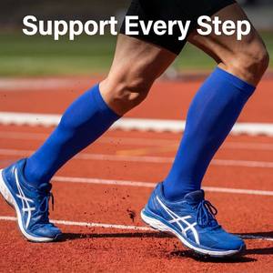 Chaussettes <span class=keywords><strong>de</strong></span> compression personnalisées, <span class=keywords><strong>bas</strong></span> <span class=keywords><strong>de</strong></span> compression pour hommes et femmes, athlètes, amélioration des performances, course à pied, marathon, basketball, gym, récupération, OEM - Product Image 1