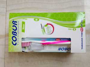 Cepillo de dientes manual de plástico ecológico con cerdas medianas/duras/blandas, 12 unidades, con tarjeta colgante, logotipo OEM, venta al por mayor, económico - Product Image 5