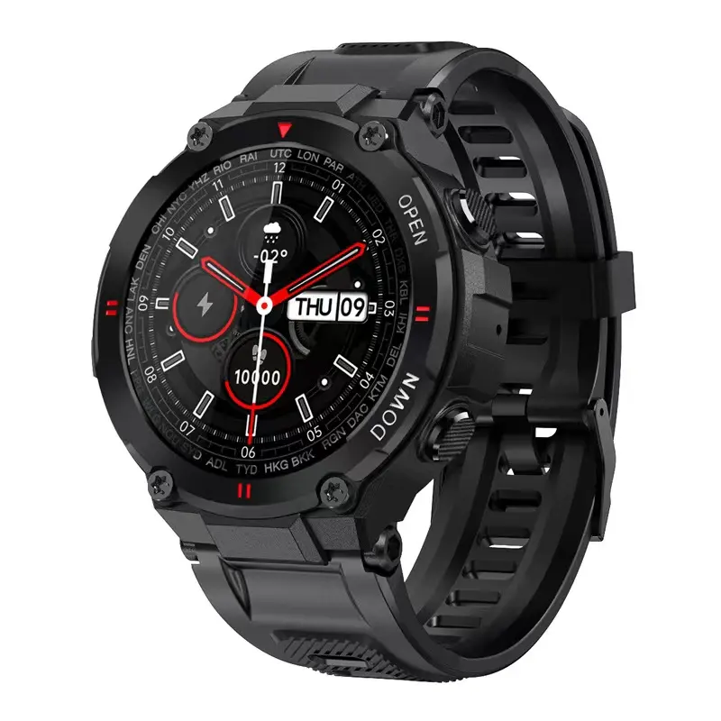 1.28 inches reloj intelligent smart watch phone calling waterproof 400mAh big battery round smartwatch K22