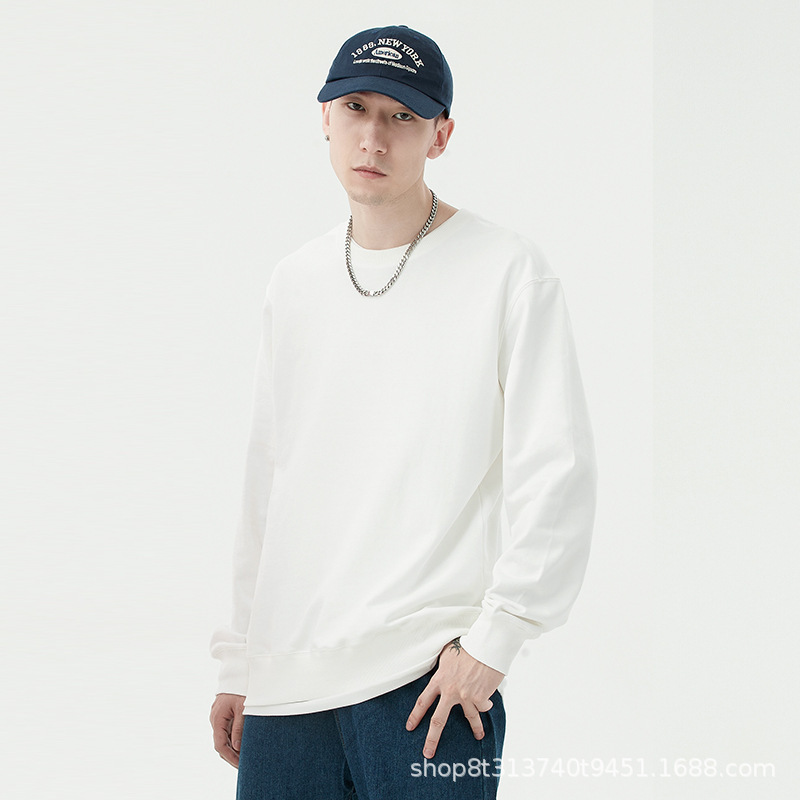 Cuello redondo blanco BYW3001 [Talla asiática]