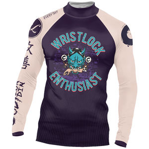 Custom Men's UPF 50+ Long Sleeve Rash Guard Shirt Plus Size Compression Surfing <strong>Swimwear</strong> for MMA BJJ Jiu Jitsu Gym Top - Product Image 5