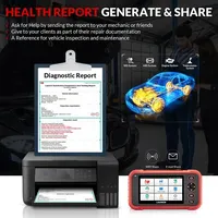Nuevo - LAUNCH X431 CRP129E PLUS Herramienta de Diagnóstico Completo para Automóviles con 8 Servicios de Reinicio, OBD OBD2, Escaneo Automático de VIN, Prueba de Batería