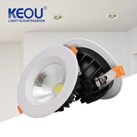 KEOU Cob Downlight 7W 12W 18W 30W Éclairage encastré LED Spots