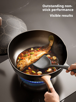 Ensemble de casseroles et poêles en granit renforcé de titane, antiadhésif, durable, 4 pièces, batterie de cuisine pour nouvelle maison, passe au lave-vaisselle