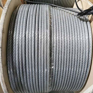 Китайский завод, оцинкованный 15xk7 26 мм 28 мм 30 мм 6x19 6x7 6x12 + 7FC стальной трос для шнековой дрели - Product Image 4