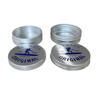 Pot en aluminium à impression personnalisée de forme ronde stockage de crème pour le visage récipient en aluminium baume boîte de conserve