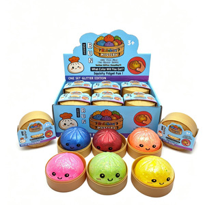 Offre Spéciale Jouet Squishy Bao en forme de boulettes, Boîte Mystère Surprise à l'effigie de personnages de dessin animé, Arc-en-ciel Pailleté, en Polyester, Portable, Anti-stress - Product Image 3