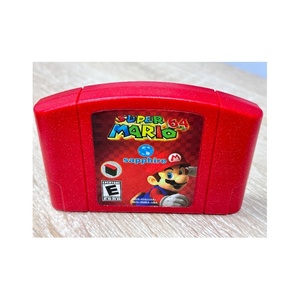 ตลับเกมย้อนยุคเคสไพลินสีแดงสำหรับมาริโอ64สำหรับเกม N64ซุปเปอร์การ์ด NTSC US วัสดุพลาสติก - Product Image 3