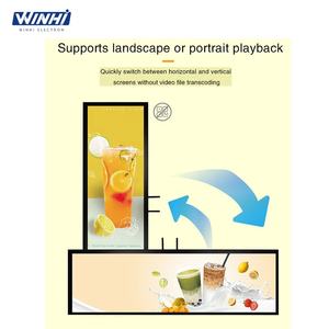 12.6/16.8/19/24/28/29/37in Indoor Bar-type Stretched HD <strong>LCD</strong> Tv Screen <strong>Display</strong> <strong>Android</strong> System Advertising Digital <strong>Display</strong> - Product Image 2