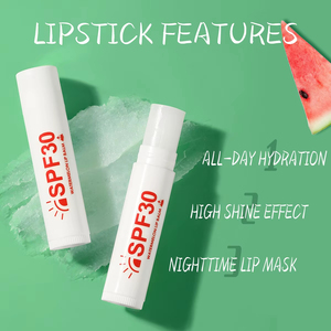 Baume à lèvres hydratant et imperméable aux herbes de pastèque MLM SPF30, anti-gerçures, portable, mignon, crème à lèvres fruitée, marque privée, soin des lèvres OEM - Product Image 3