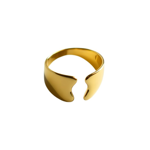 Fashion <b>Ring</b> 316L Stainless Steel PVD Gold Plating Sustainable Resistant Modern Design Statement Jewelry - Product Image 2