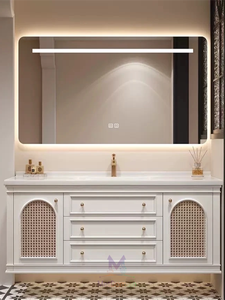 Mueble de Baño de Madera Maciza de Alta Calidad, Estilo Mediterráneo, Ecológico, <span class=keywords><strong>para</strong></span> Hotel y Hogar - Product Image 3