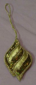 Christmas <b>Hanging</b> Ornament Insect Shape With Beaded Work Used For Home - Product Image 3