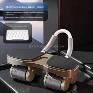Entrenador de fuerza <span class=keywords><strong>Rueda</strong></span> <span class=keywords><strong>abdominal</strong></span> Fitness Gimnasio en casa Equipo de entrenamiento Ruedas de plástico Ejercicio Máquina de reducción de celulitis muscular - Product Image 1