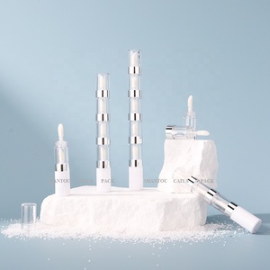 Forme de stylo fantaisie 1ml petit rond nu vide empilé teinte de lèvres glaçure bouteille tube 2 en 1 5 en 1 rouge à lèvres liquide tubes de gloss à lèvres - Product Image 6