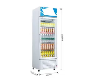 수직 냉동고 음료 디스플레이 캐비닛 에너지 효율적인 빠른 냉장고