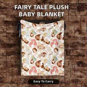 <strong>Frozened</strong> Snow Princesses Floral Plant Custom Print Soft Flannel <strong>Blanket</strong> for Baby Toddler Pretty Fairy Tale Valentines Gift - Product Image 2