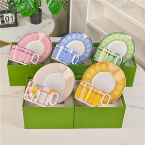 High Quality Light Luxury European Bone China Cups and Saucers Eco-Friendly <b>for</b> Afternoon <b>Tea</b> Wedding <b>Gifts</b> with <b>Gift</b> Boxes - Product Image 1