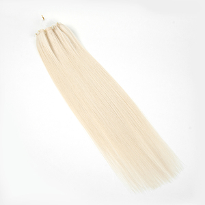 Extensions de cheveux humains russes sans couture <span class=keywords><strong>micro</strong></span> kératine 100 extensions de cheveux protéinés bruts non transformés naturels à double tirage - Product Image 4