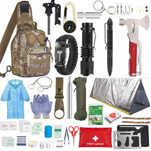 Kit di strumenti di sopravvivenza multifunzione per esterni del produttore attrezzatura da campeggio di emergenza con confezione in borsa - Product Image 1