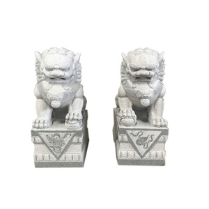 Estatuas De León SH STONE, estatuas de León de mármol blanco tallado en piedra de mármol - Product Image 2