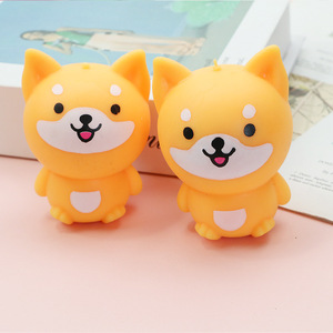 Juguete Antiestrés de TPR con Forma de Animal de Dibujos Animados, Shiba Inu, Relleno de Harina, de Rebote Lento, para Niños y Adultos, Venta al Por Mayor - Product Image 5