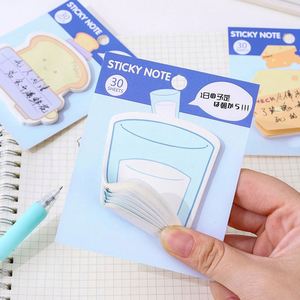 Hot Sale Creative Sticky Notes Cartoon Memo <b>Pads</b> Cute Kawaii Memos Self-adhesive Special Shape - Product Image 5
