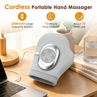 Masseur de main électrique sans fil intelligent avec chaleur, compression d'air, 3 modes, gant de massage pour les doigts, la paume et le poignet, pour soulager l'arthrite
